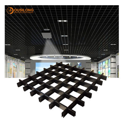 Решетка потолка металла крытого треугольника алюминиевая пожаробезопасная для конструкционных материалов супермаркета
