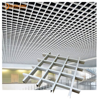 Белый порошок покрыл потолок решетки металла 625x625mm алюминиевый 0.5mm с потолком Адвокатуры тройника коммерчески приостанавливанным