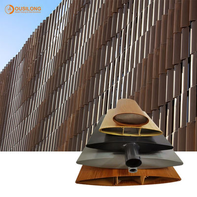 Горизонтальное вертикальное алюминиевое жалюзи тени Солнца для вентиляции и фасадов стены