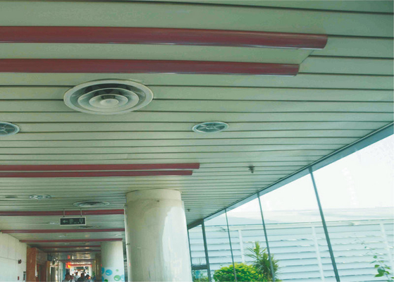 Прямо/снятая кромка s - форменный алюминиевый цвет потолка RAL прокладки для авиапорта