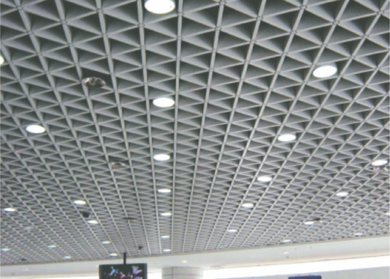 суспендировать треугольник декоративного потолка решетки металла алюминиевый для стадионов/подземки