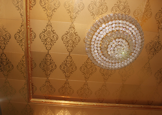 Выбитые алюминиевые художнические плитки для селитебного украшенного потолка, 300mm x 450mm потолка