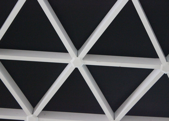 Прессованные плитки потолка треугольника коммерчески, алюминиевая суспендируя решетка потолка