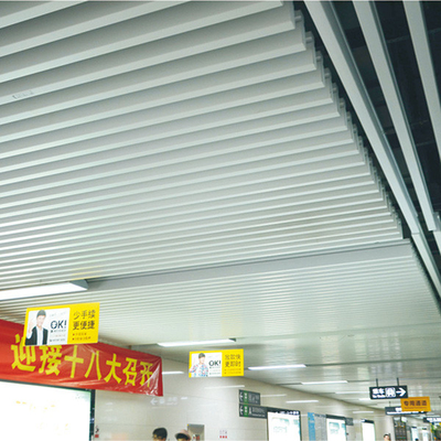 Декоративная коммерчески высота ширины 150мм панелей потолка 35мм дефлектора прокладки металла алюминиевая