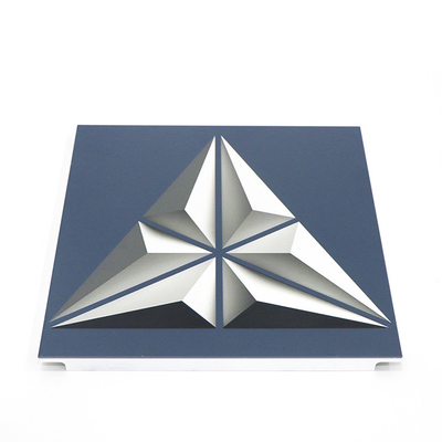 плитки потолка треугольника 300мм*300мм художественные, напечатанный потолок открытой рамки алюминия ложный для Халл