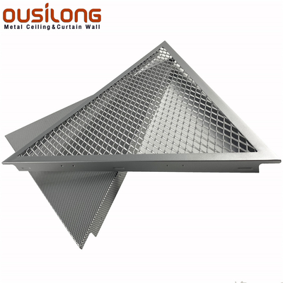 сетка треугольника 1.0mm алюминиевая Зажим-в Кнопк-в потолке для коммерчески зданий
