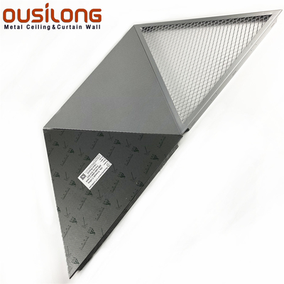 Кнопка акустического треугольника алюминиевая/алюминиевая сетки зажима в потолке Trianguler панели потолка обрамленном