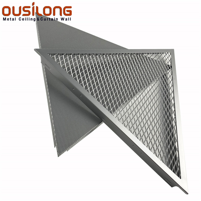 Кнопка акустического треугольника алюминиевая/алюминиевая сетки зажима в потолке Trianguler панели потолка обрамленном