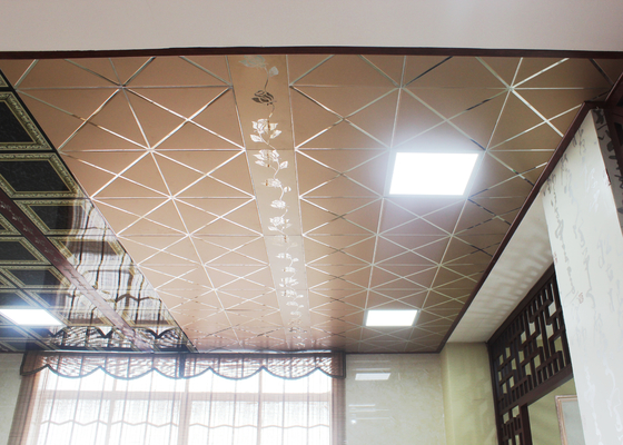 Простые шикарные алюминиевые плитки потолка, панель потолка металла гостиницы