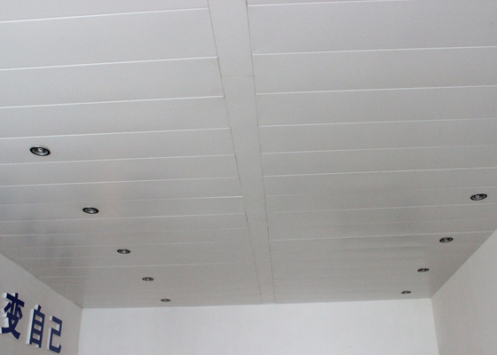 Потолок прокладки покрытия порошка RAL 9010 алюминиевый, декоративные плитки потолка офисного здания