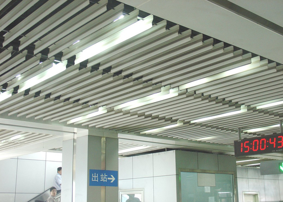 Потолок дж дефлектора вставляемого лезвия моды алюминиевый сформированный для метро