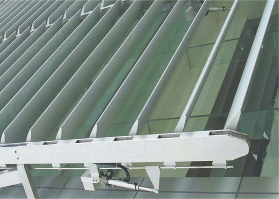 Косоугольник Louverr системы навеса металла покрытия PVDF алюминиевый для строя фасада
