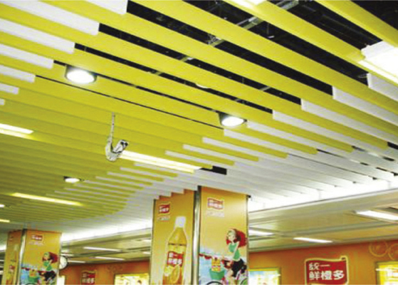 Потека воды потолка металла прокладки линейная приостанавливанная сформированная для плана вентилятора/водора