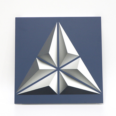 плитки потолка треугольника 300мм*300мм художественные, напечатанный потолок открытой рамки алюминия ложный для Халл
