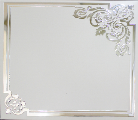 Алюминий с печатанием, художнические плитки зеркала потолка для украшения живущей комнаты